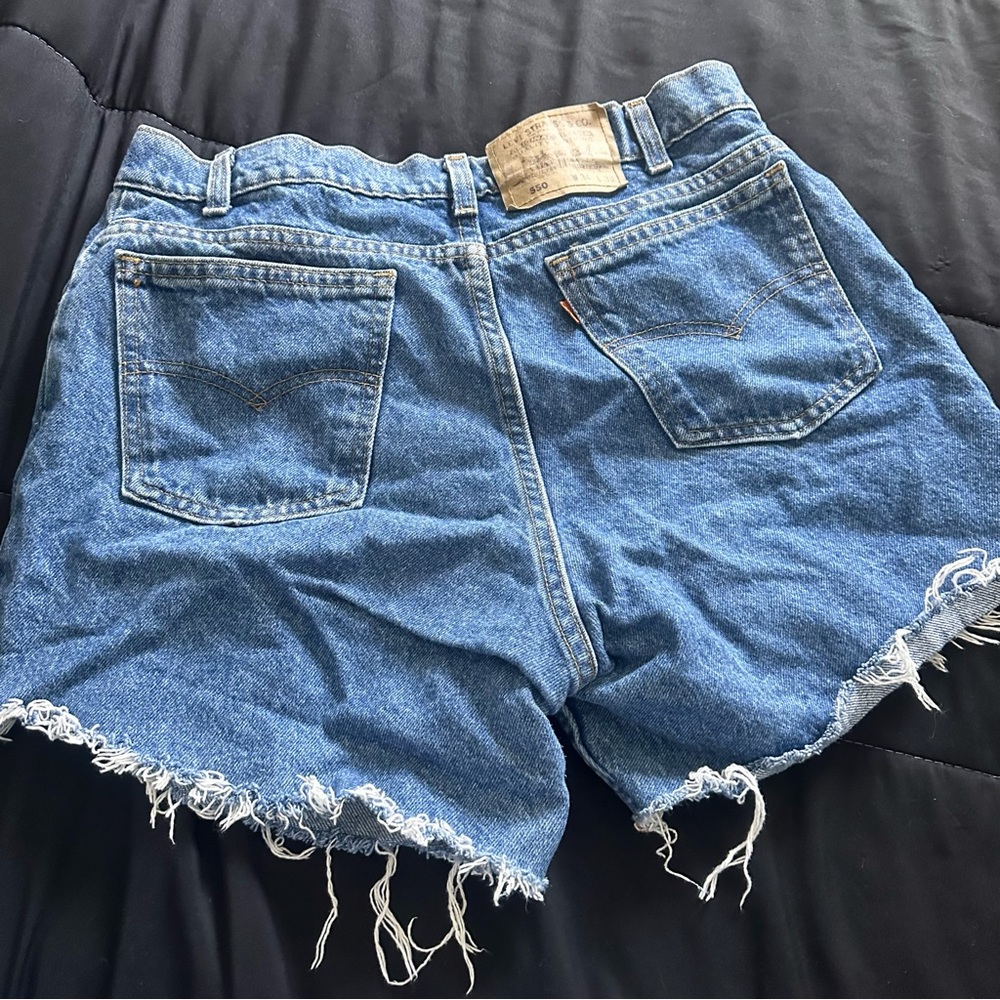 Levi High Waisted Denim Shorts